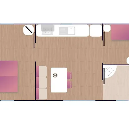Campingplatz Mobil-home Pmr Avec Terrasse A - Api-1-52-1138