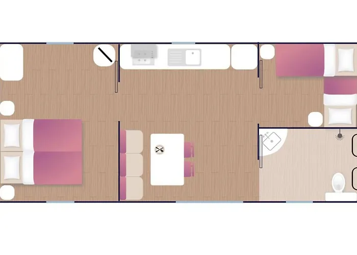 Camping Mobil-home Pmr Avec Terrasse A - Api-1-52-1138